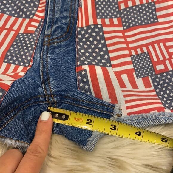 American flag Fourth of July Jean shorts - Picture 5 of 8